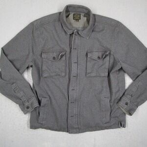 Lucky Brand Mens Type L-54C Grey Cotton Field Jacket Shirt Jacket XL 7M30621